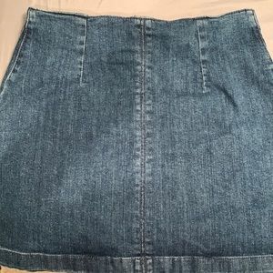 Mini denim skirt